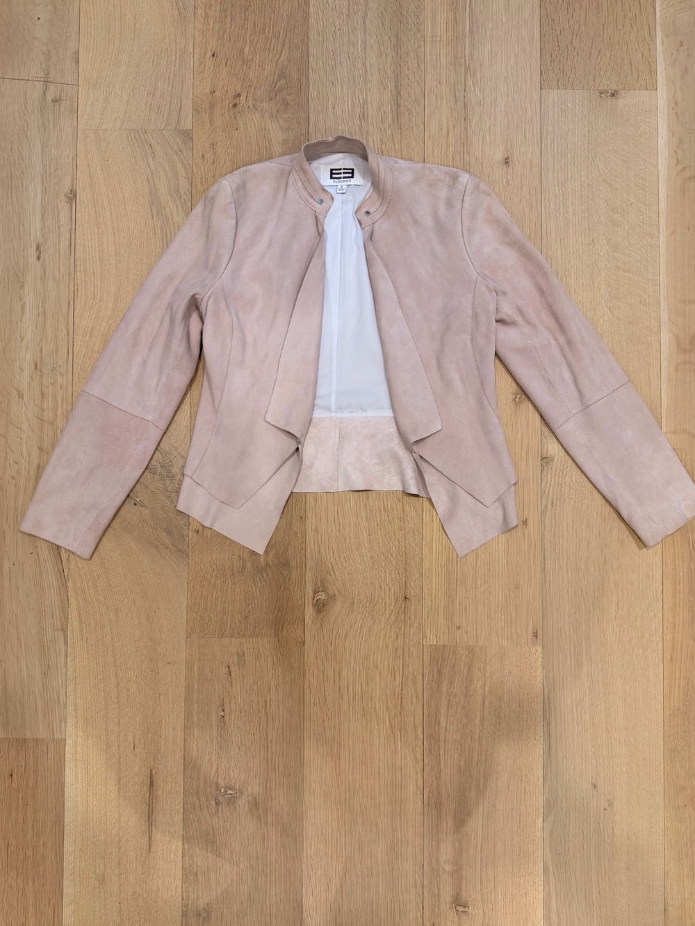 Etcetera Genuine Suede Jacket Blush Pink Size 4
